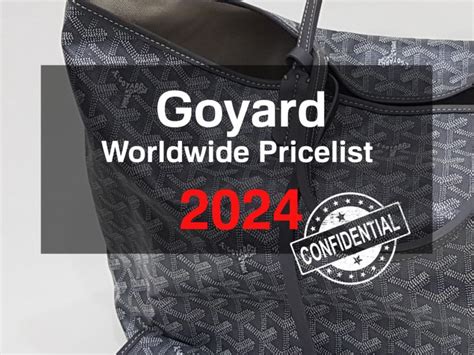 goyard europe price paris